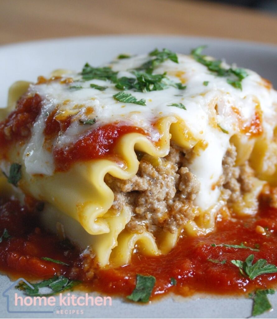 3-Cheese Sausage Lasagna Roll-Ups