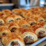 Baked Sausage Cream Cheese Crescents