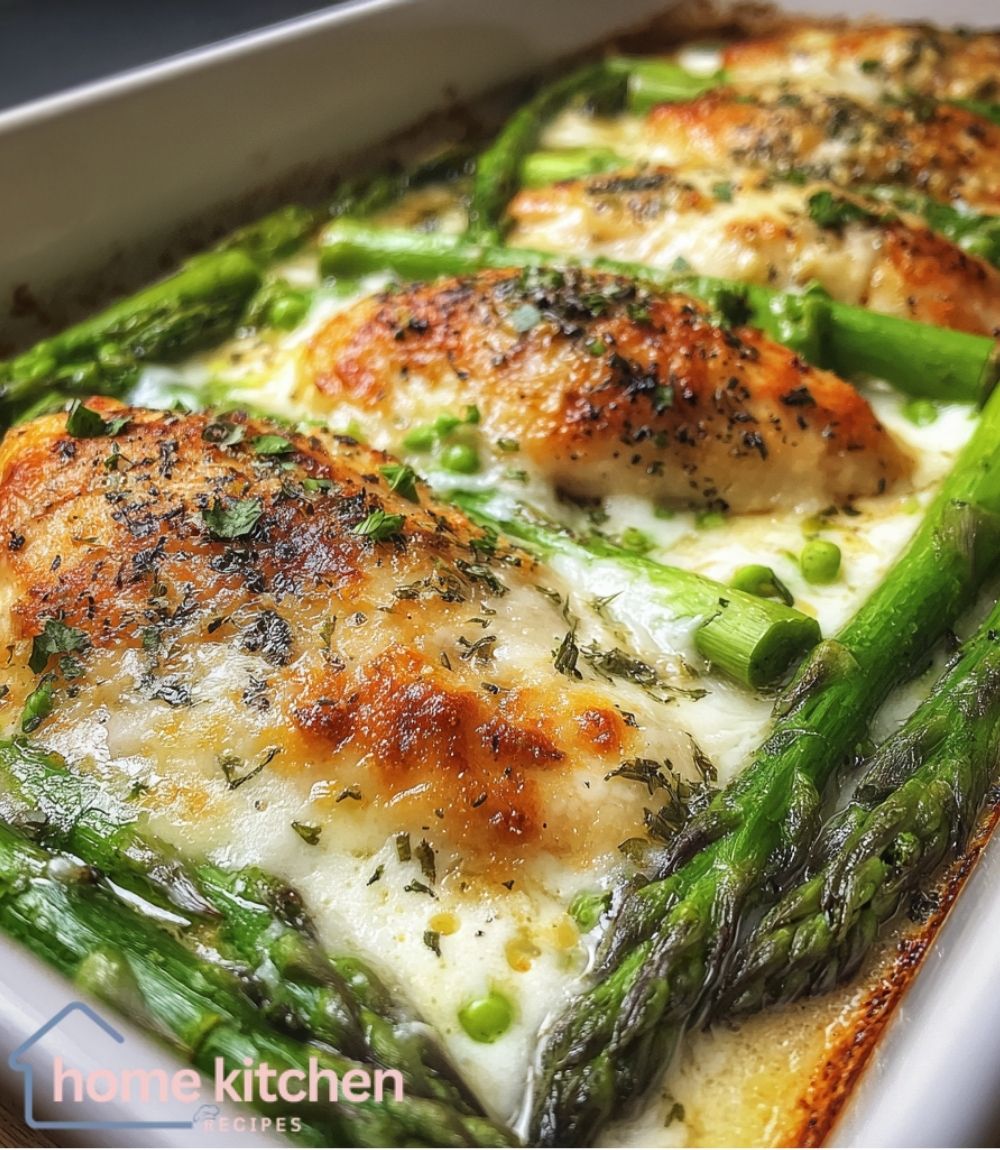 Caesar Chicken with Asparagus