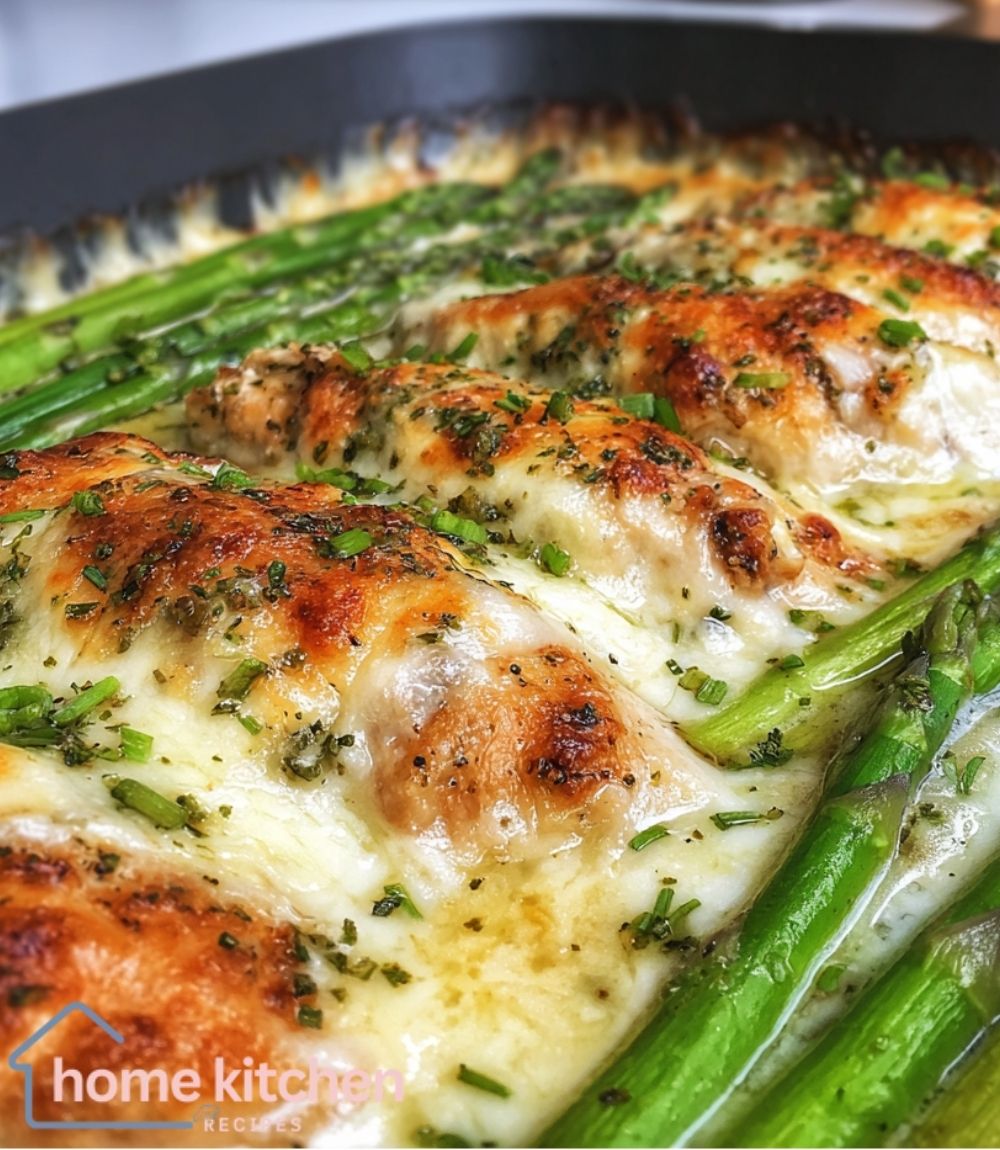 Caesar Chicken with Asparagus