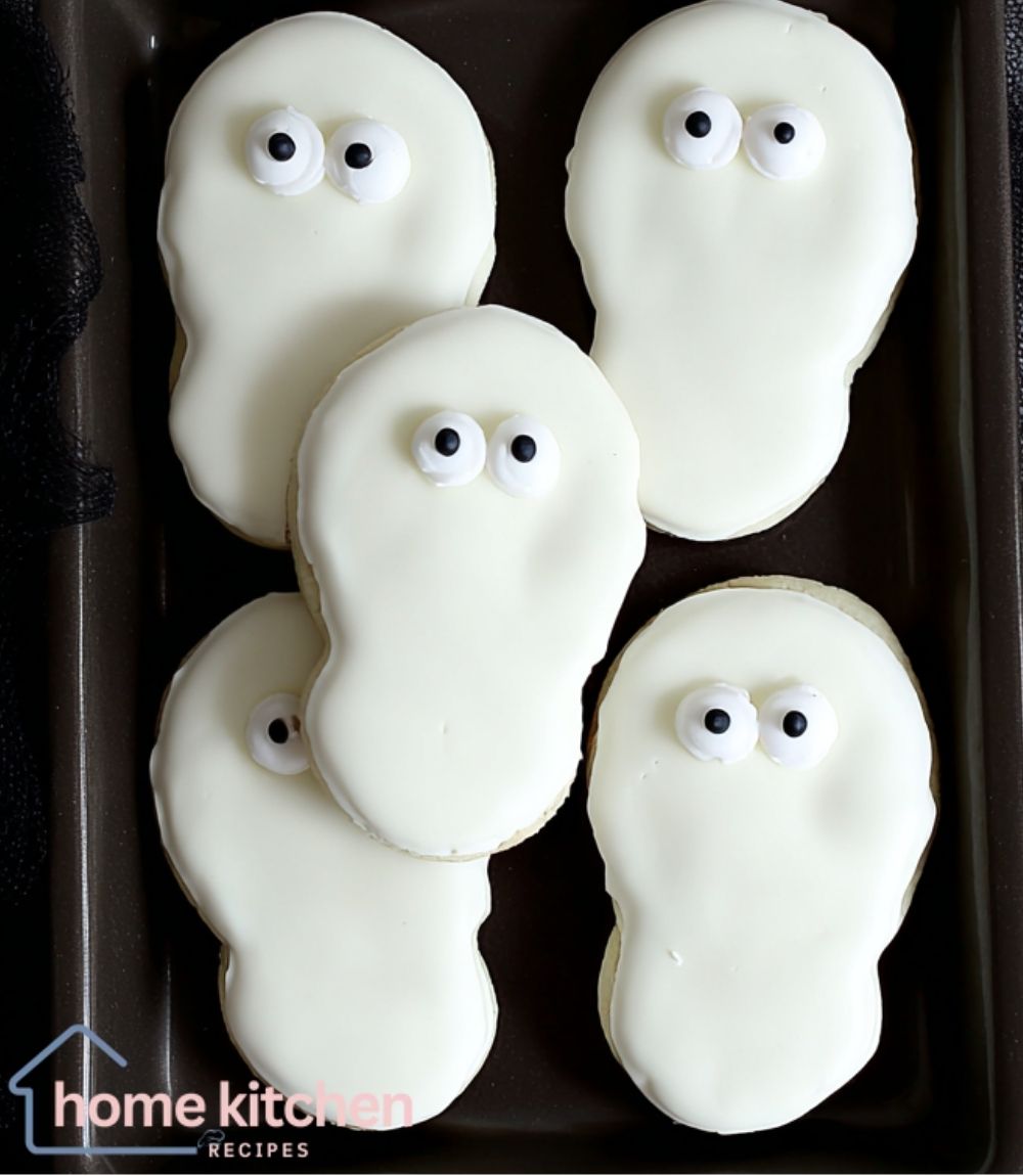 Easy Halloween Ghost Cookies