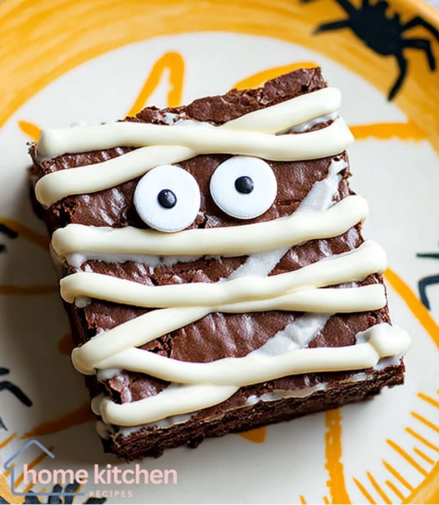 Gluten-free Halloween Mummy Brownies Recipe