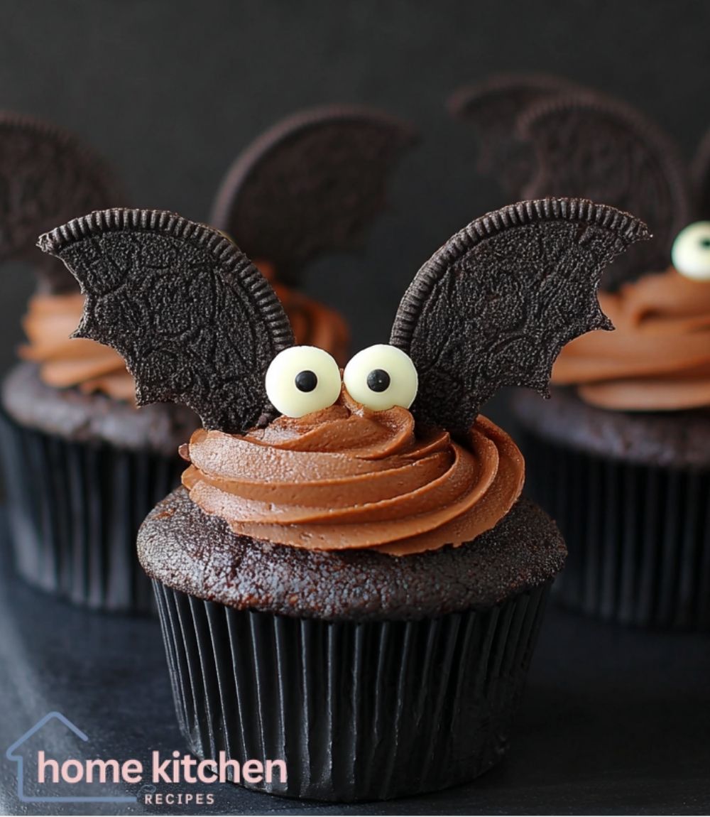 Halloween Bat Cupcakes