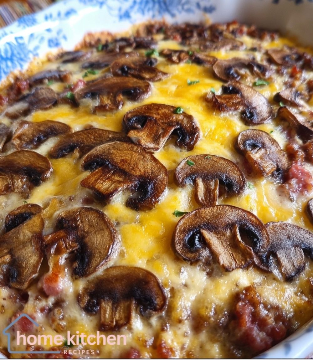 Hamburger Mushroom Bake