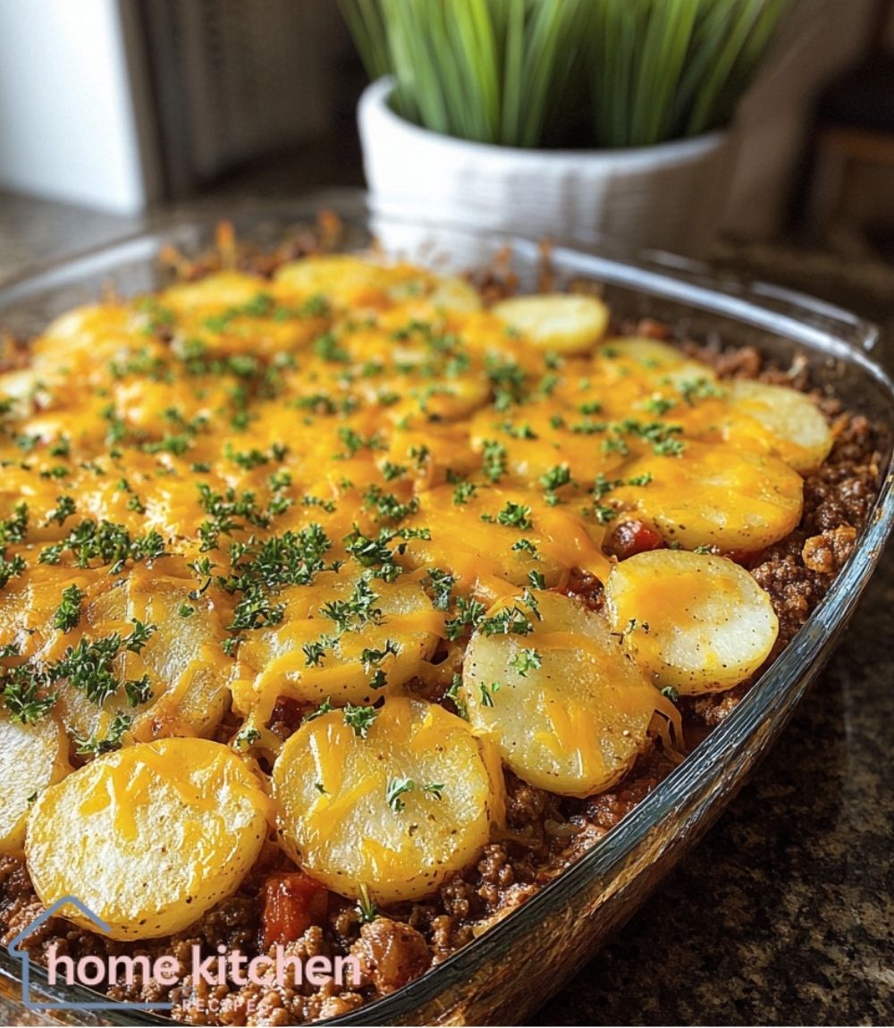 Loaded Ground Beef and Potatoes Skillet