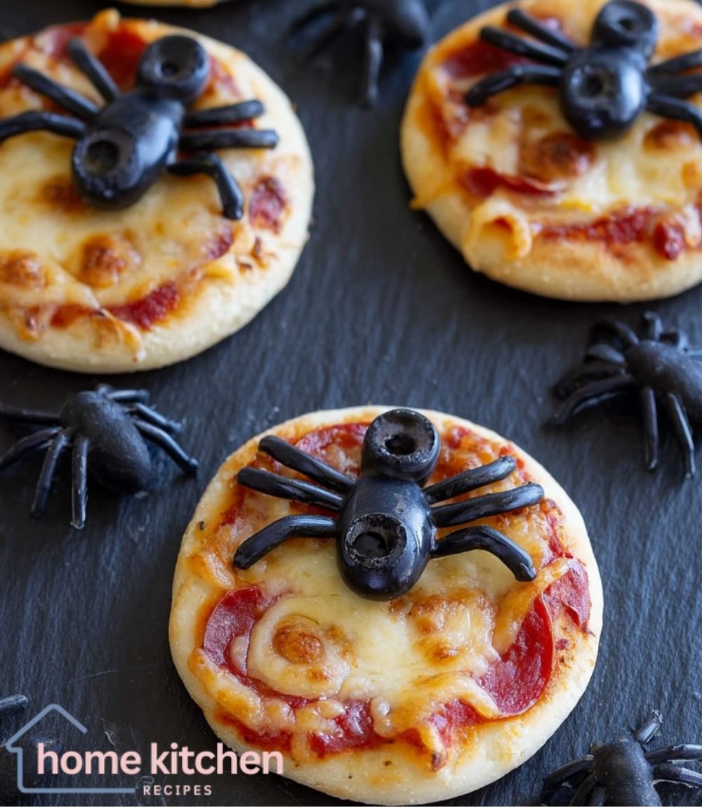 Mini Spider Pizzas
