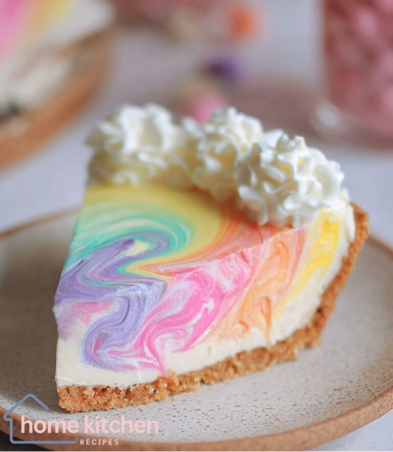 No Bake Easter Swirl Cake