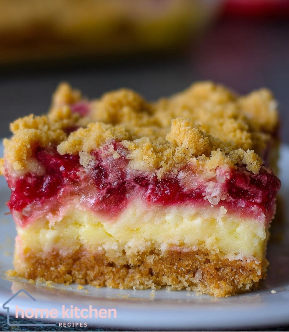 Rhubarb Pudding Bars