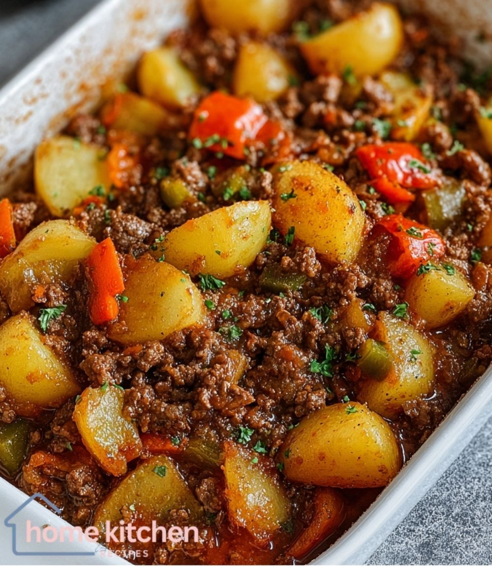 Saucy Beef and Vegetable Casserole