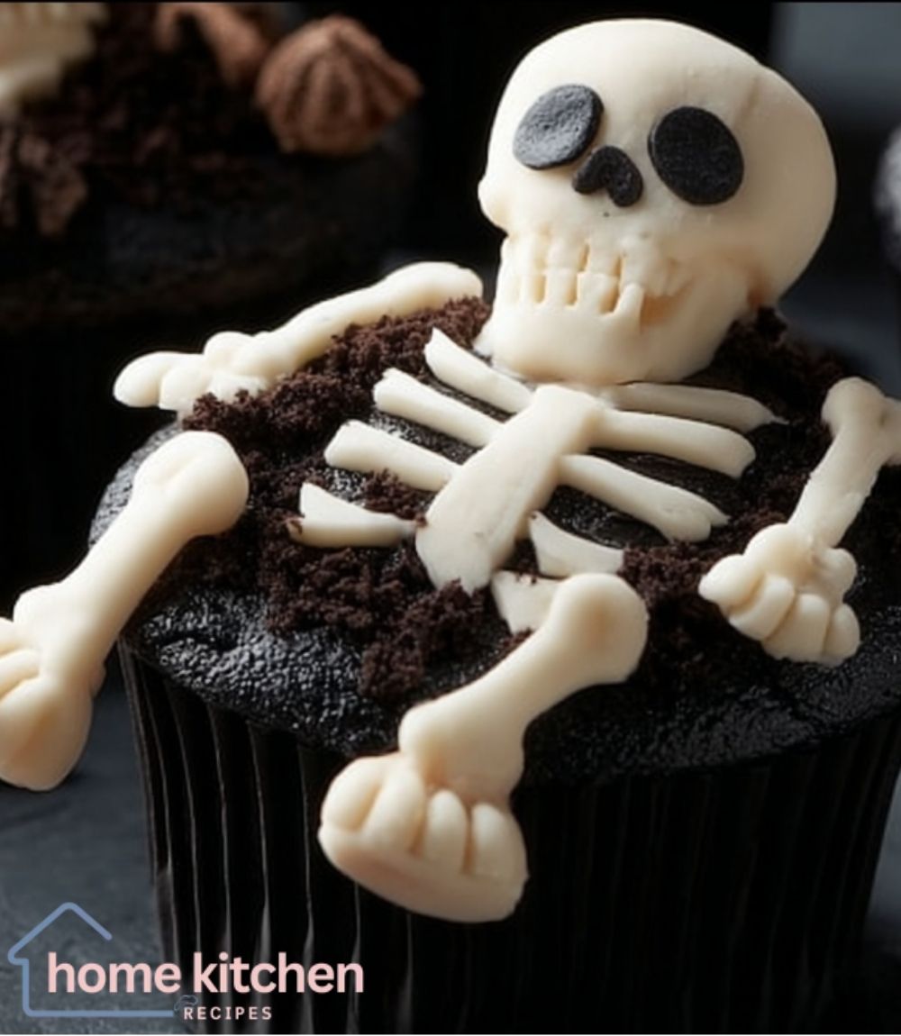 Skeleton Cupcakes: Spooky Halloween Treat