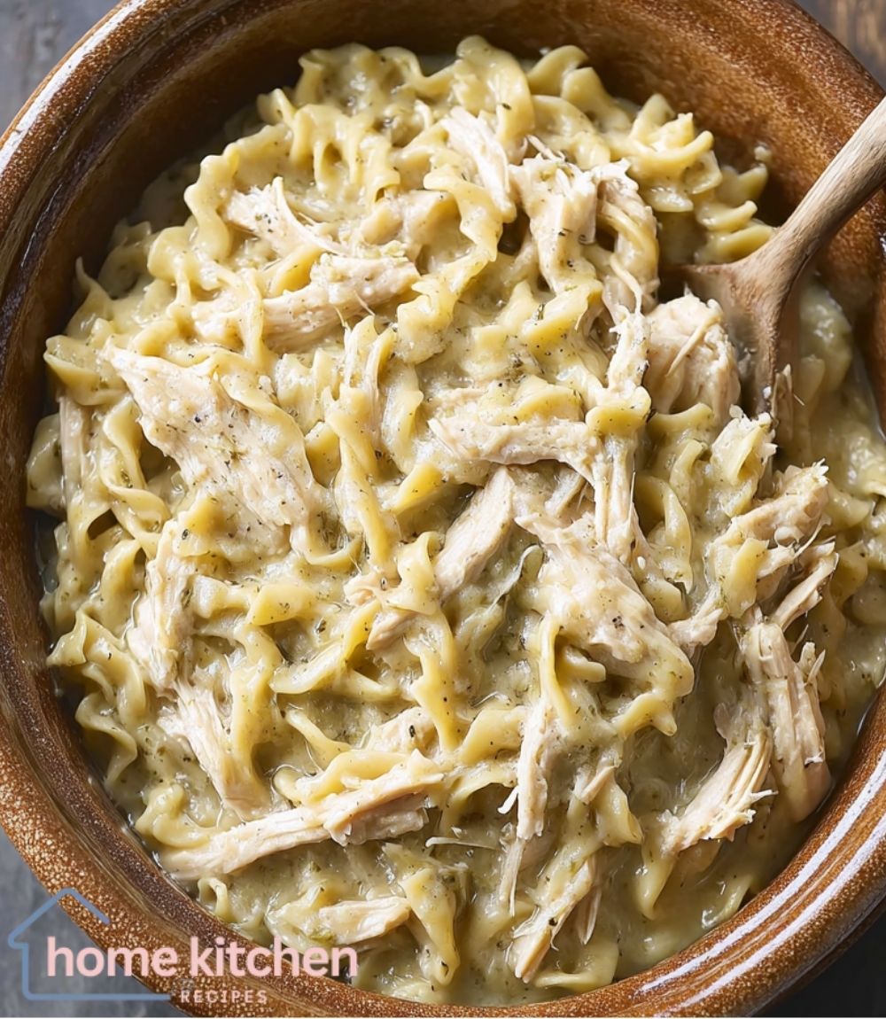 Slow Cooker Amish Chicken and Noodles