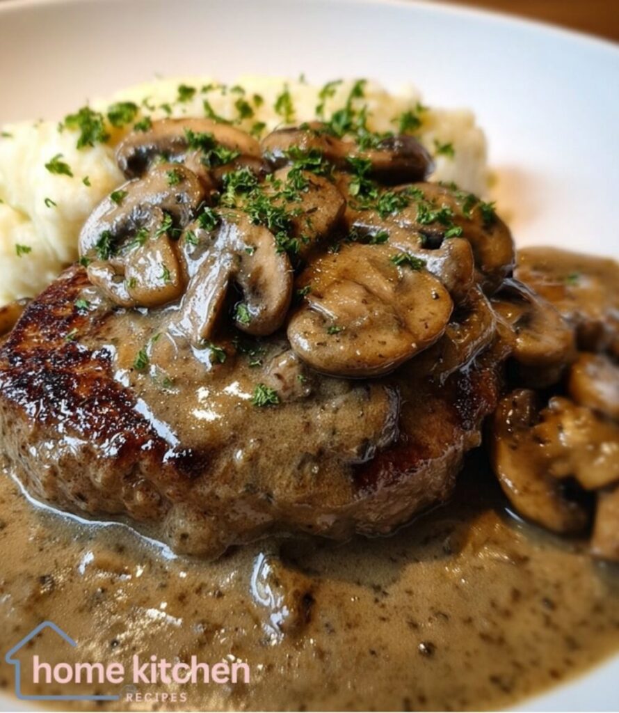 Slow Cooker Salisbury Steak with Mushroom Gravy