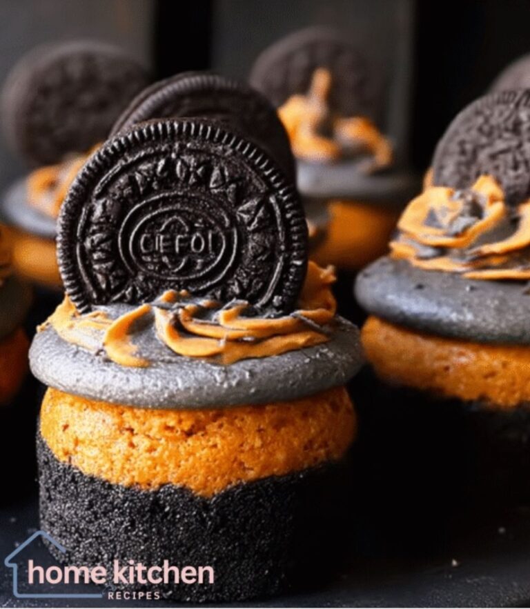 Decadent Pumpkin Oreo Cupcakes