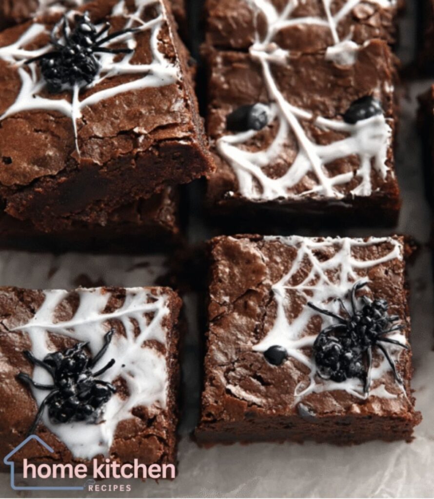 Spiderweb Brownies