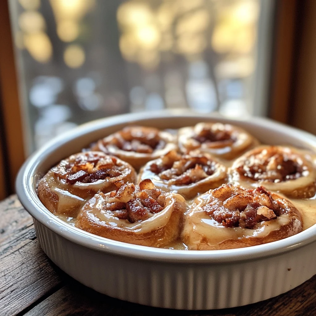 Easy Maple Bacon Cinnamon Rolls