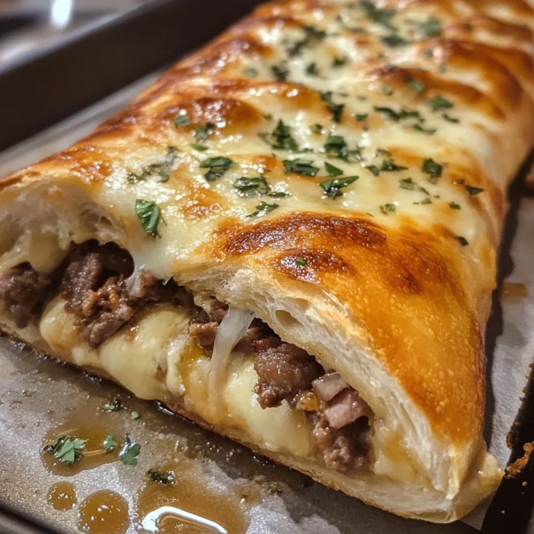 Philly Cheesesteak Stromboli