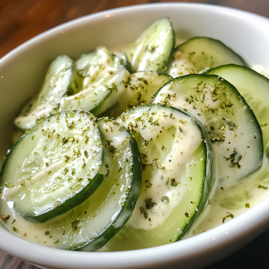 Creamy Cucumber Salad