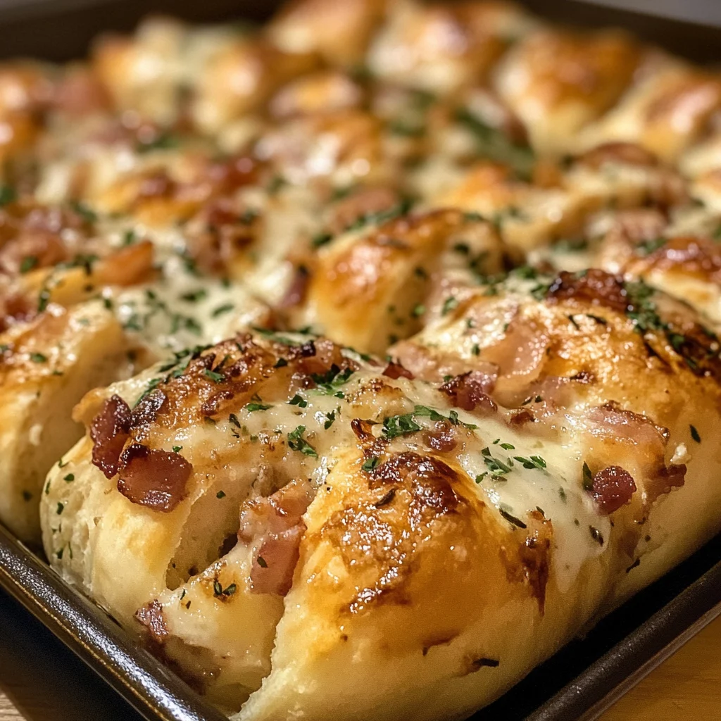 Chicken Bacon Ranch Pull Apart Rolls