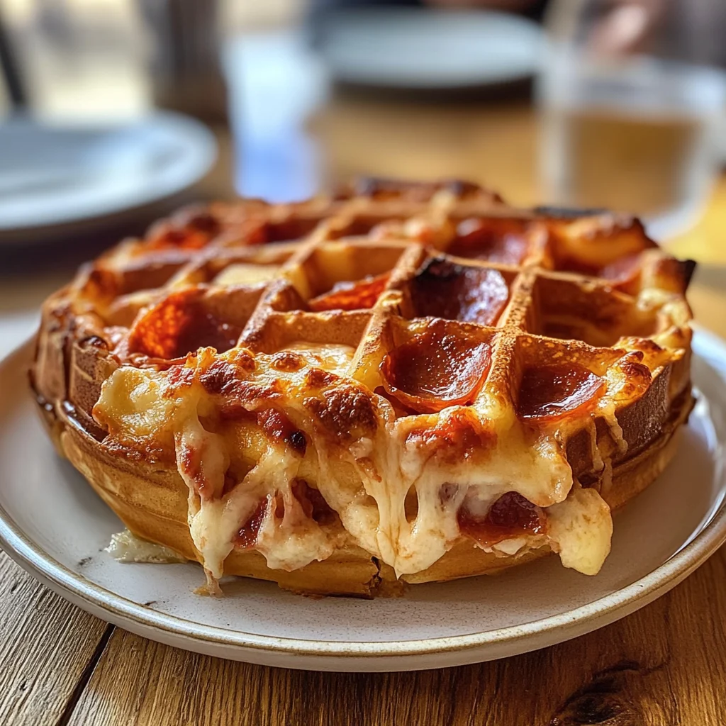Pizza Stuffed Waffles