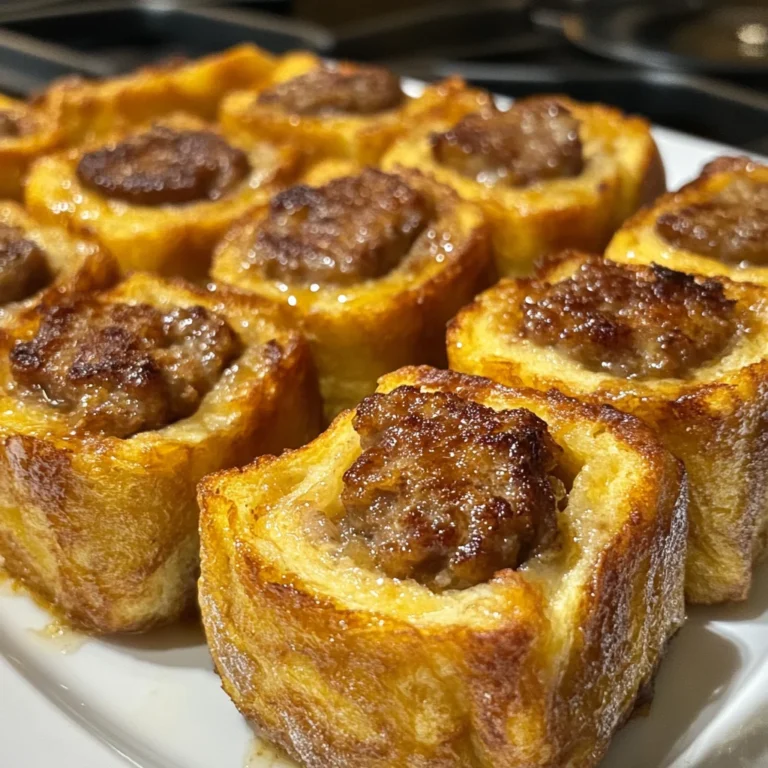 Sausage French Toast Roll-Ups