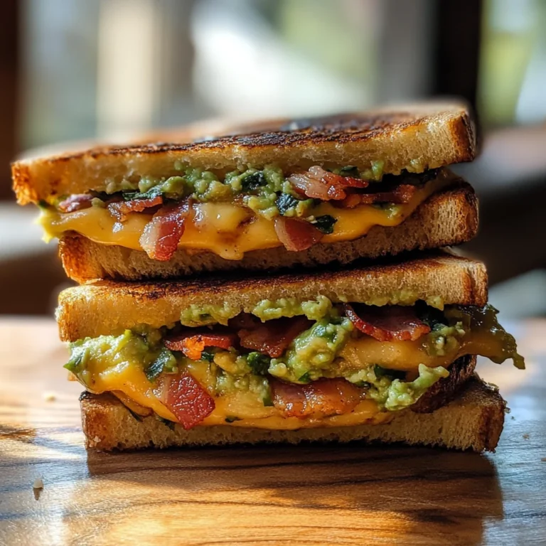 Bacon Guacamole Grilled Cheese