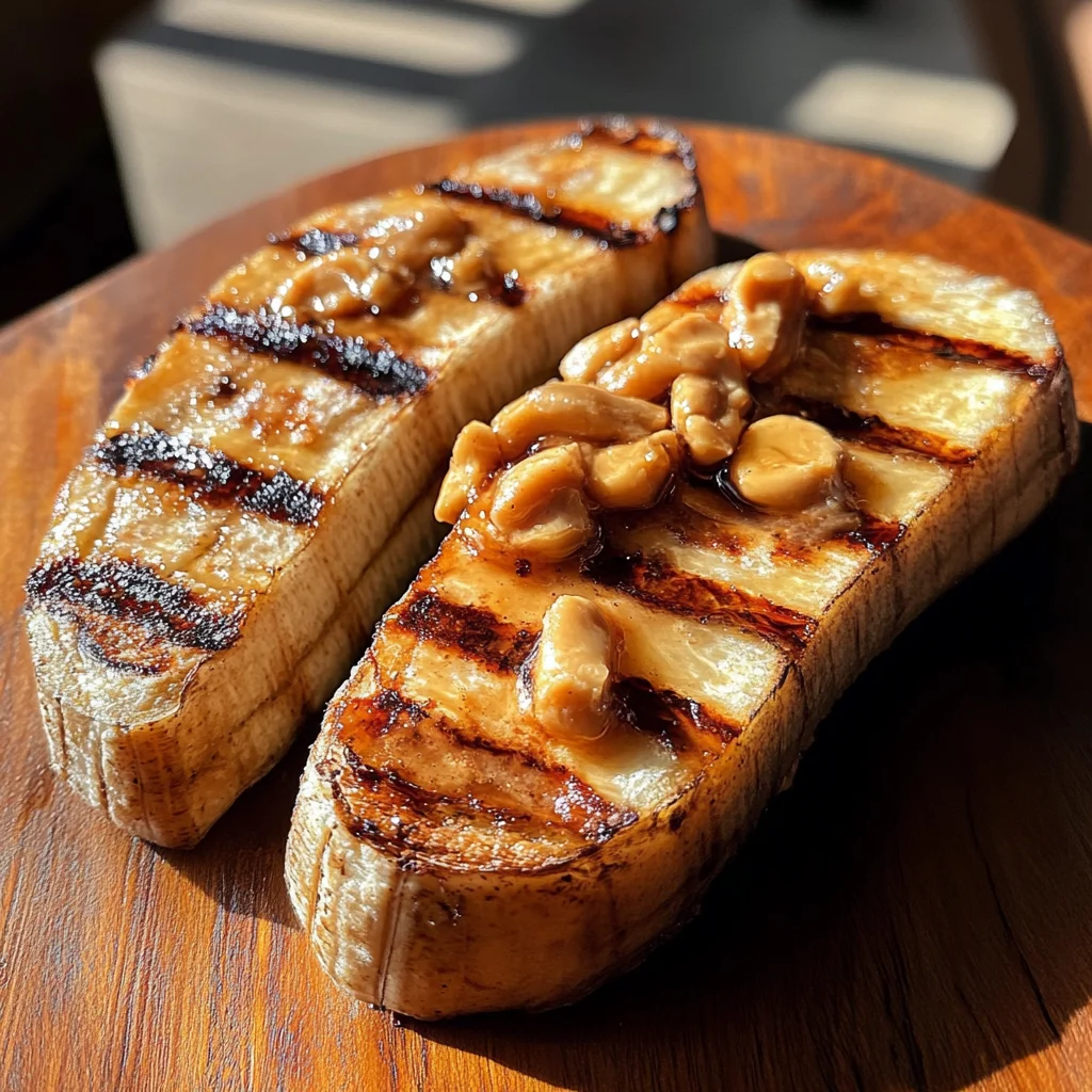 Grilled Peanut Butter Banana