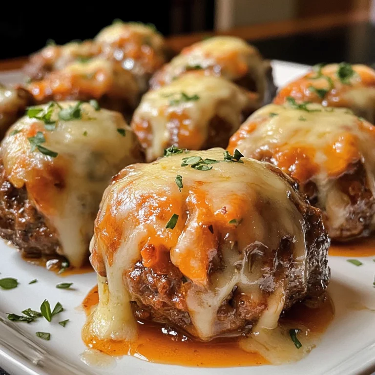 Cheesy Stuffed Meatloaf Bites