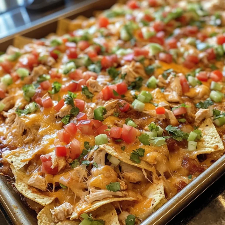 Sheet Pan BBQ Chicken Nachos