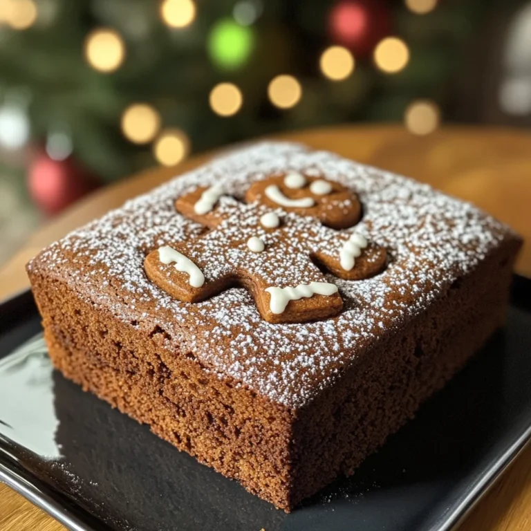 Easy Christmas Gingerbread Cake Recipe