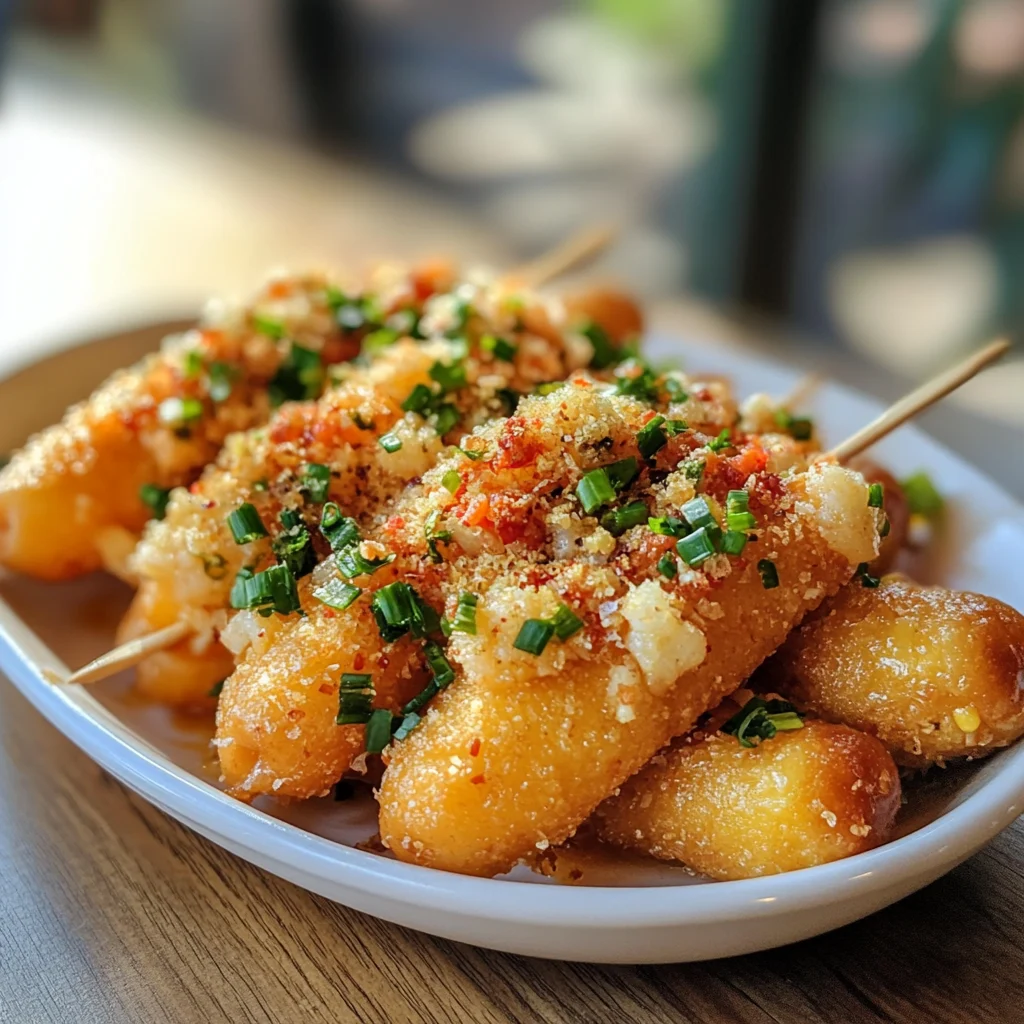 Shrimp Crab Nacho Corn Dogs