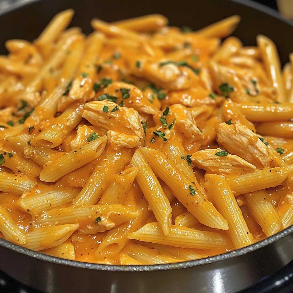 One-Pot Buffalo Ranch Chicken Penne