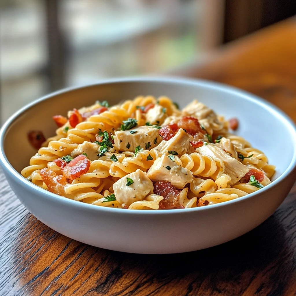 Chicken Bacon Ranch Pasta