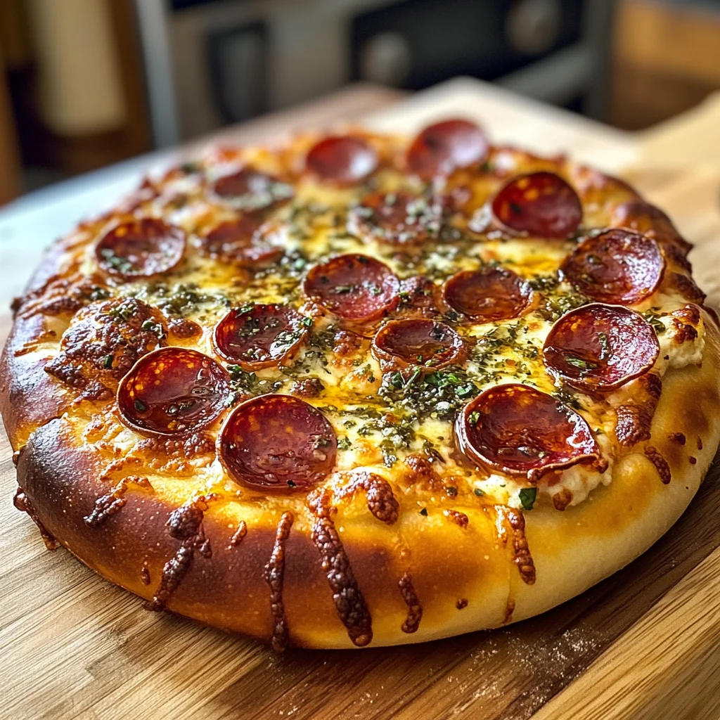 Hot Honey Pepperoni Ricotta Pizza