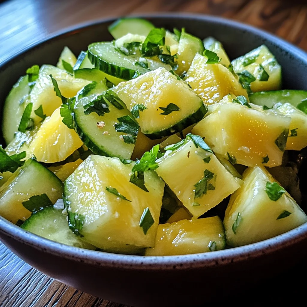 Pineapple Cucumber Salad