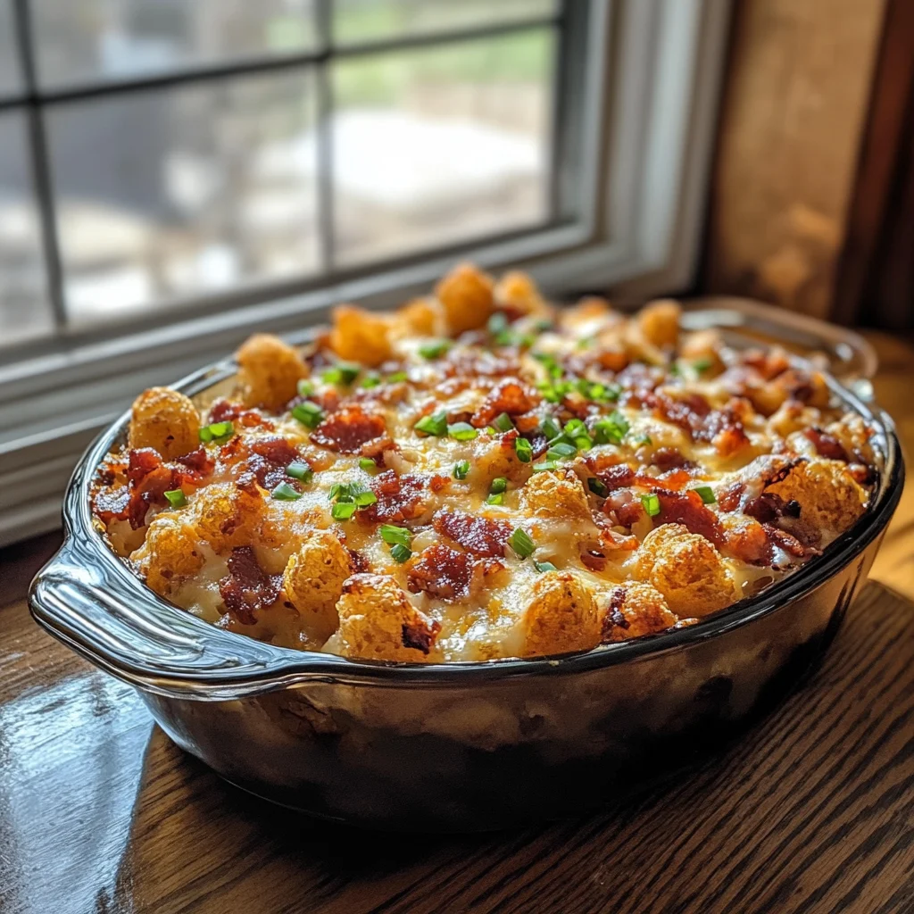 Bacon Cheeseburger Tater Tot Casserole