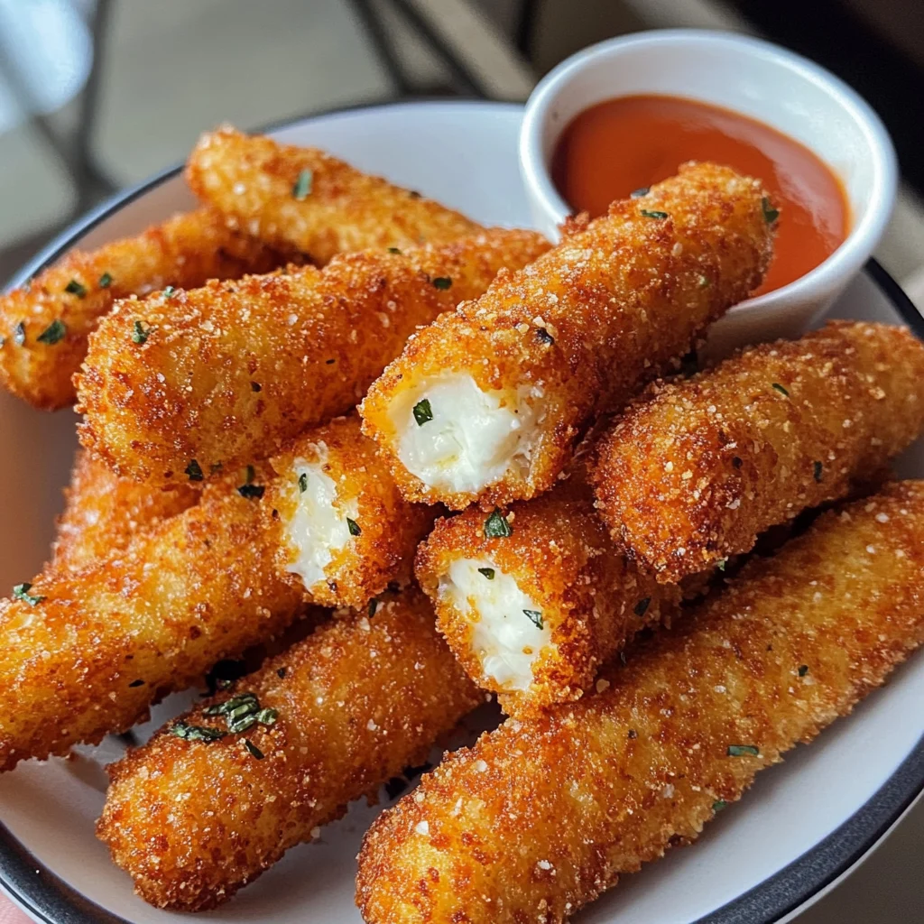 Hot Cheeto Mozzarella Sticks
