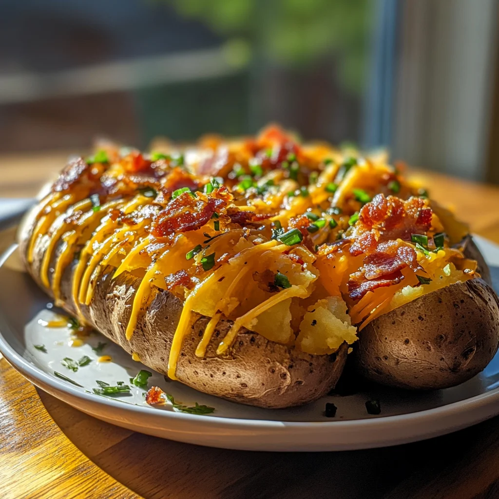 Loaded Baked Potatoes Bacon Cheddar