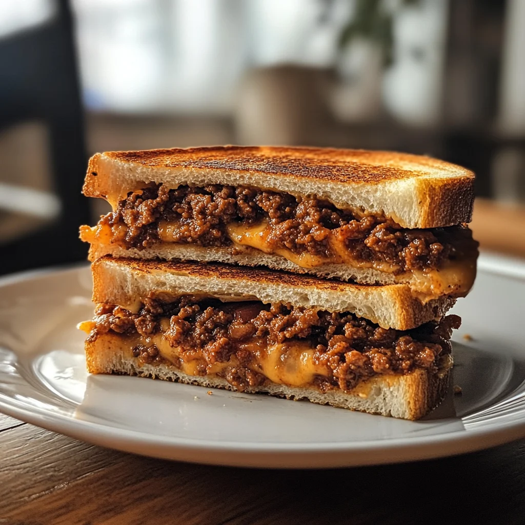 Sloppy Joe Grilled Cheese