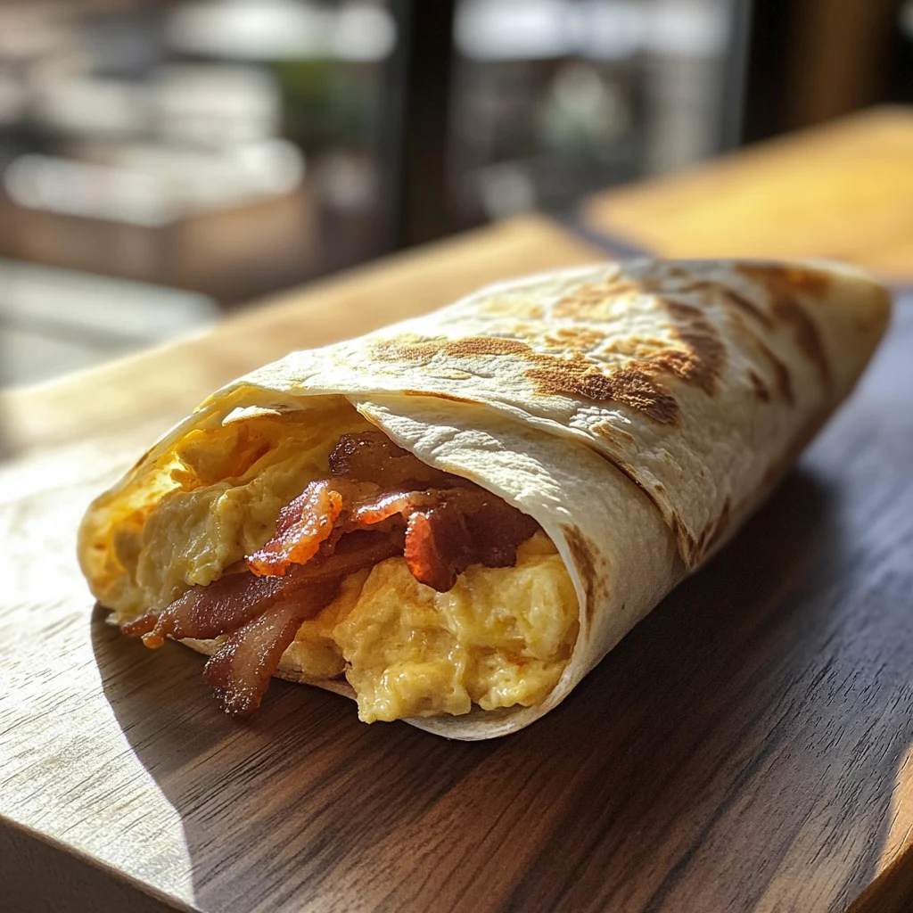 Bacon Egg Cheese Breakfast Burrito
