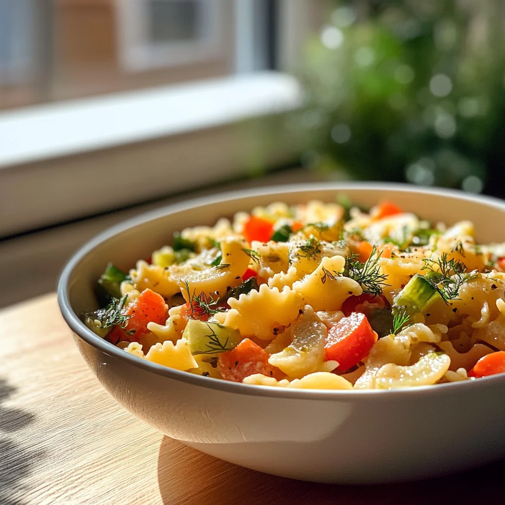 Dill Pickle Pasta Salad