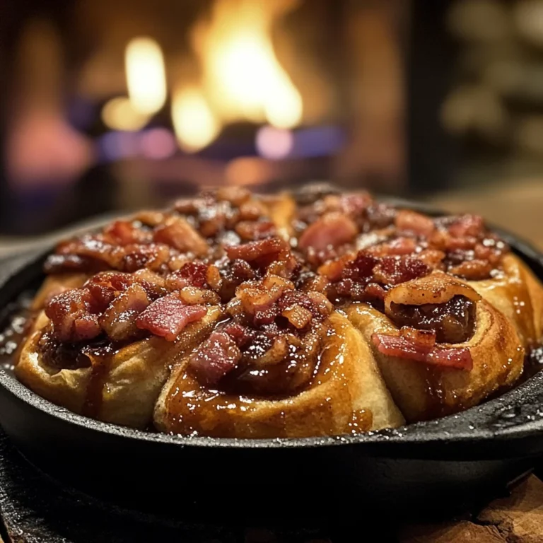 Bourbon Maple Bacon Cinnamon Rolls