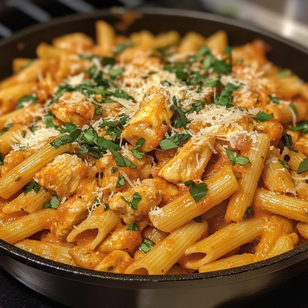 One Pot Chicken Parmesan Pasta