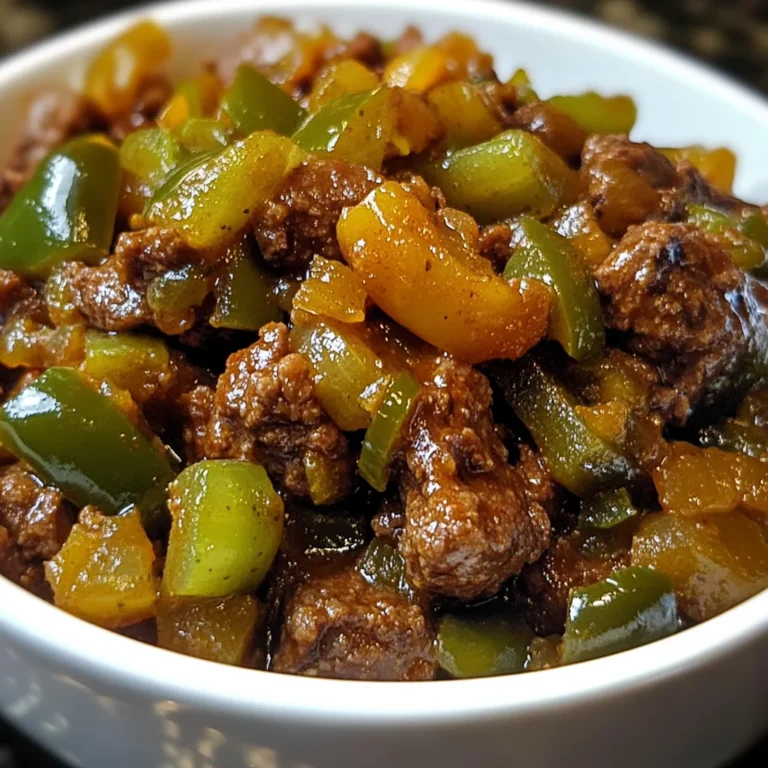 Green Chile Picadillo with Beef and Roasted Chiles