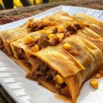 Tender Beef Tamales with Spiced Masa and Corn Husks