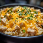 Cheesy Chicken Taco Rice with Southwest Ranch
