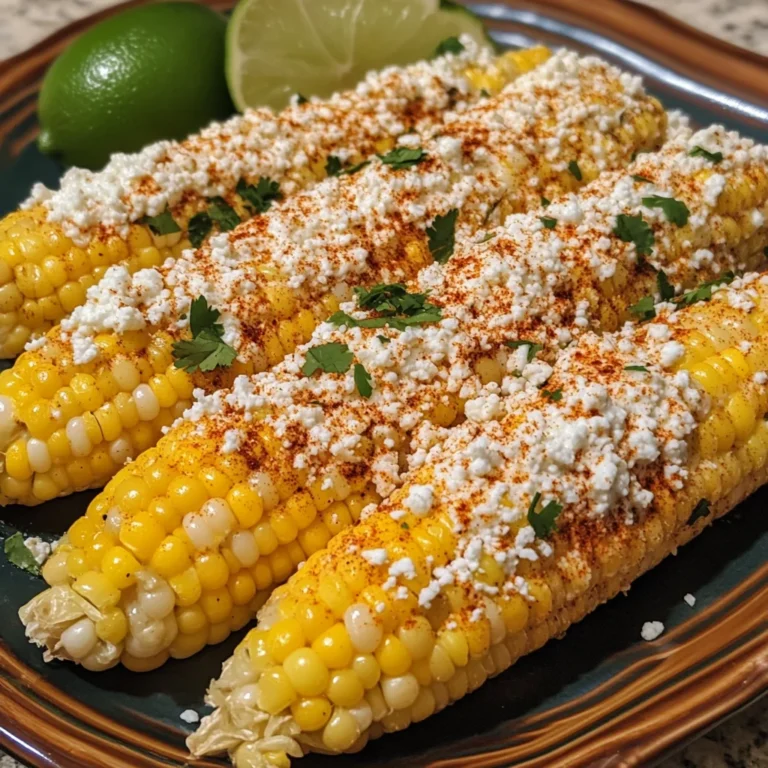 Authentic Mexican Street Corn with Cotija Cheese & Lime