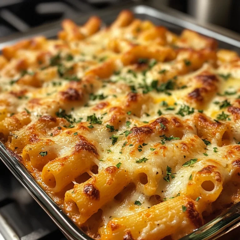 Christmas Cheesy Easy Baked Ziti