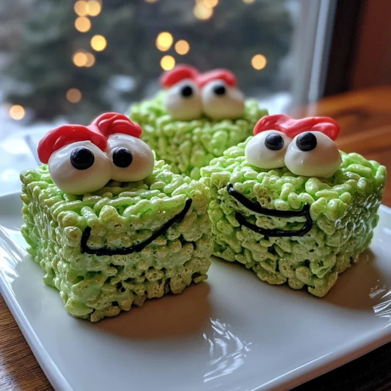 Grinch Rice Krispie Treats