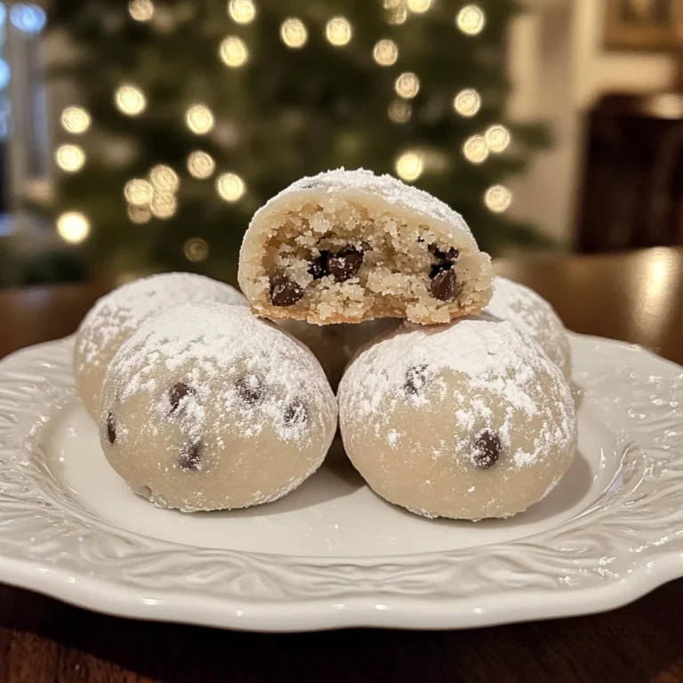 Peanut Butter Chocolate Chip Snowball Cookies