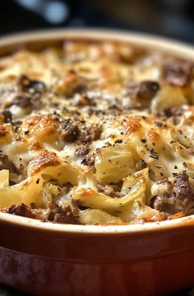 Savory Cabbage and Beef Baked Dish